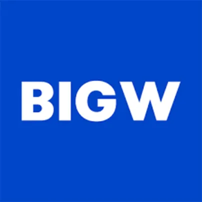 Blue and white Big W logo.