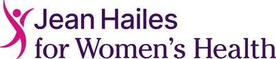 Pink and purple Jean Hailes logo.