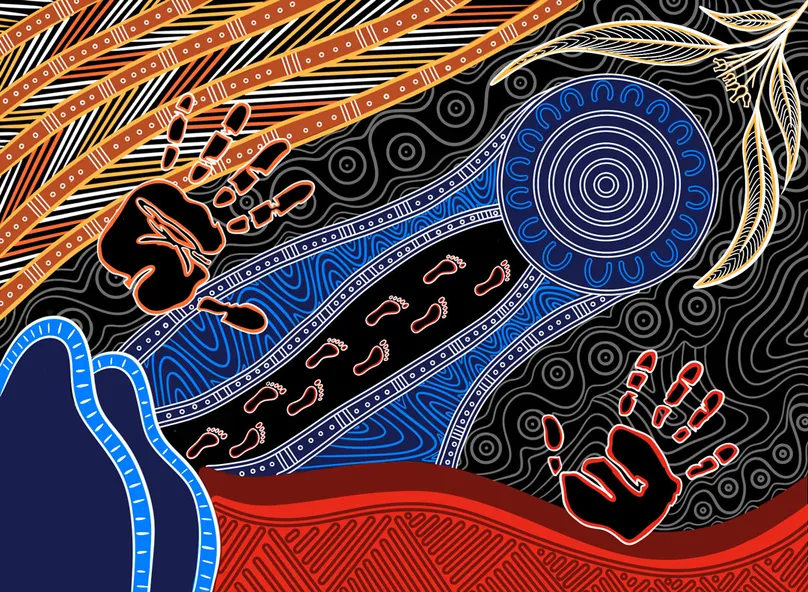 Artwork called “Walking Hand in Hand” by Matty Atkinson