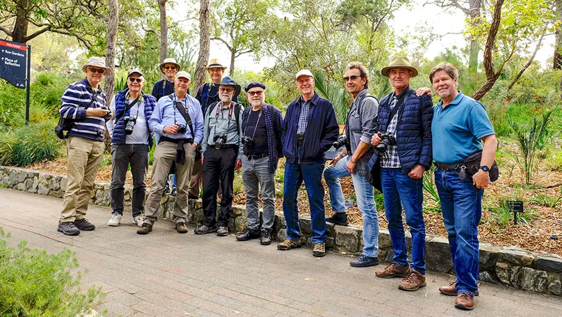 Photography group members in the nature.