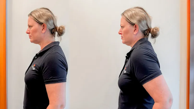 Image of woman doing shoulder roll