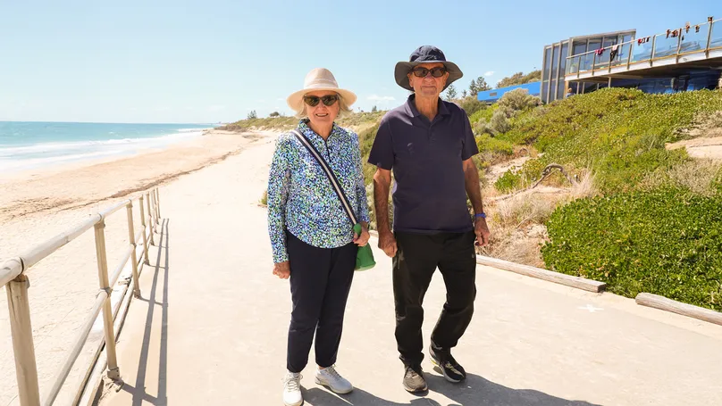 Man and woman at the beach