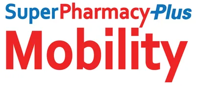 Red and blue logo of Super pharmacy logo.
