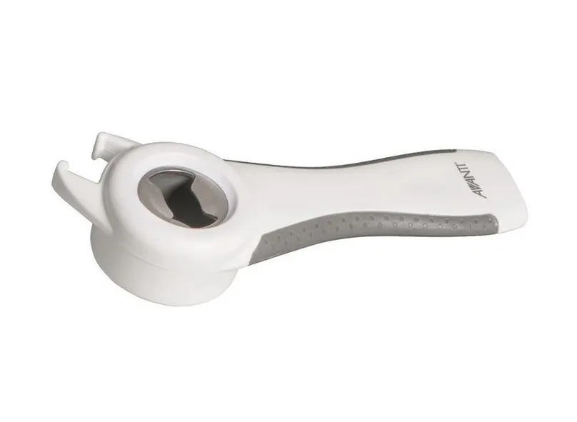 White and grey bottle cap opener from Big W.