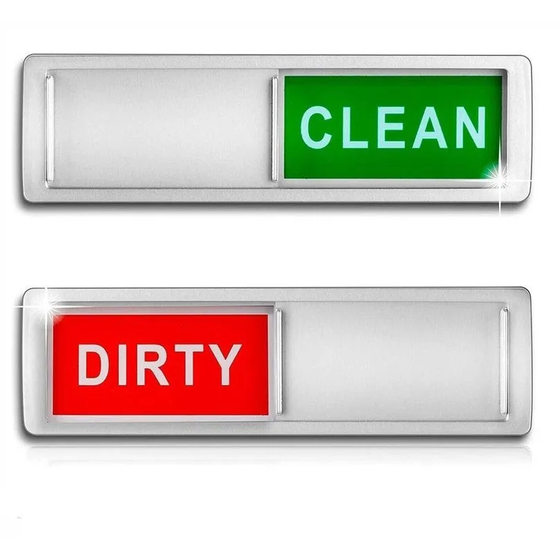 Clean/dirty dishwasher magnet