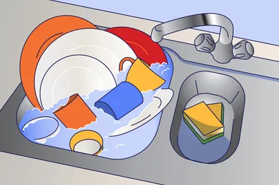 washing up illustration