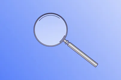 magnifying glass illustration