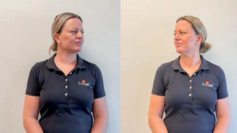 woman doing neck twist