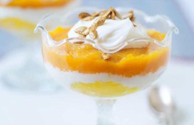 Image of chilled toffee apple cream treat