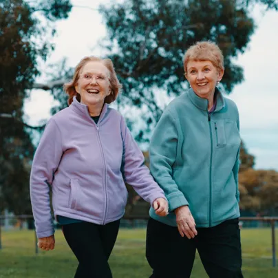 Image of older women walking together